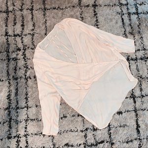 Cream Light Wrap Top